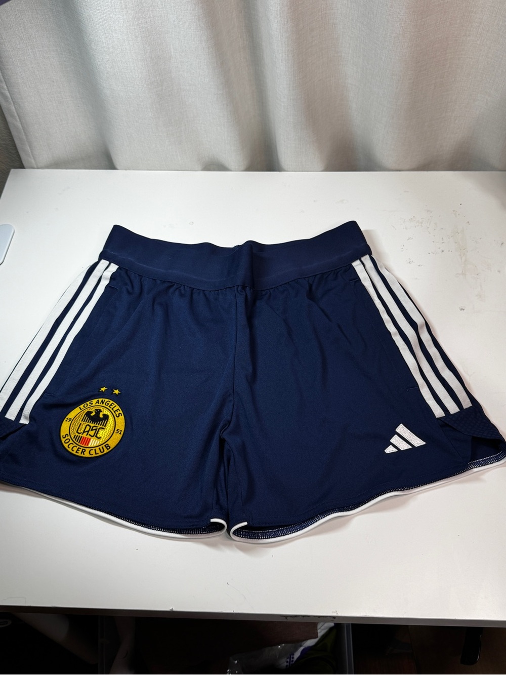 adidas LAFC AEROREADY Unisex Shorts M Regular Fit Blue Polyester Athletic Sporty
